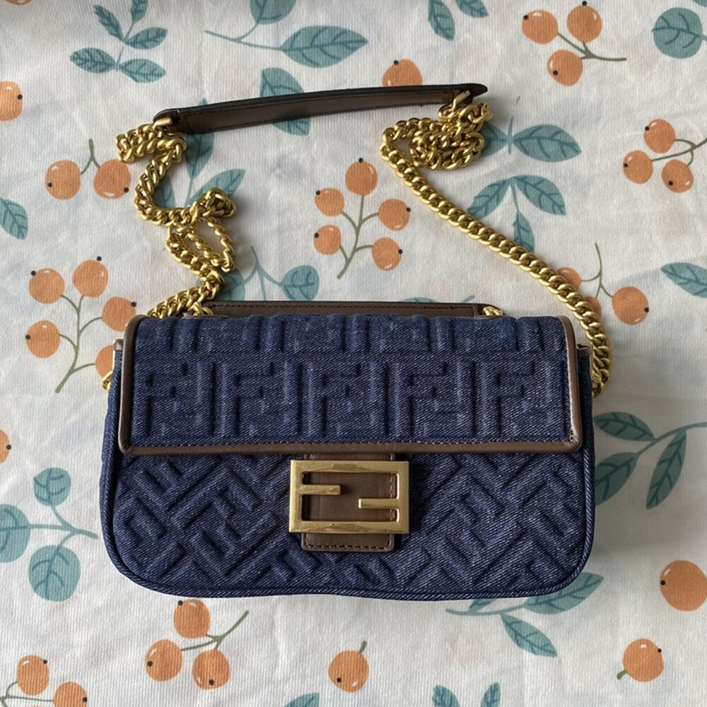 Fendi Dark Blue Shoulder Bag
